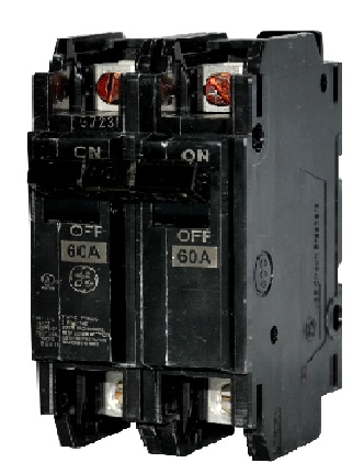 BREAKER SUPERFICIAL DE 2 X 60 AMP TIPO TQC2160WL MARCA GENERAL ABB/ ELECTRIC