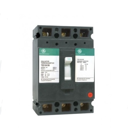 BREAKER SUPERFICIAL INDUSTRIAL 3 X 125 AMP TIPO TED TED134125WL MARCA GENERAL ELECTRIC