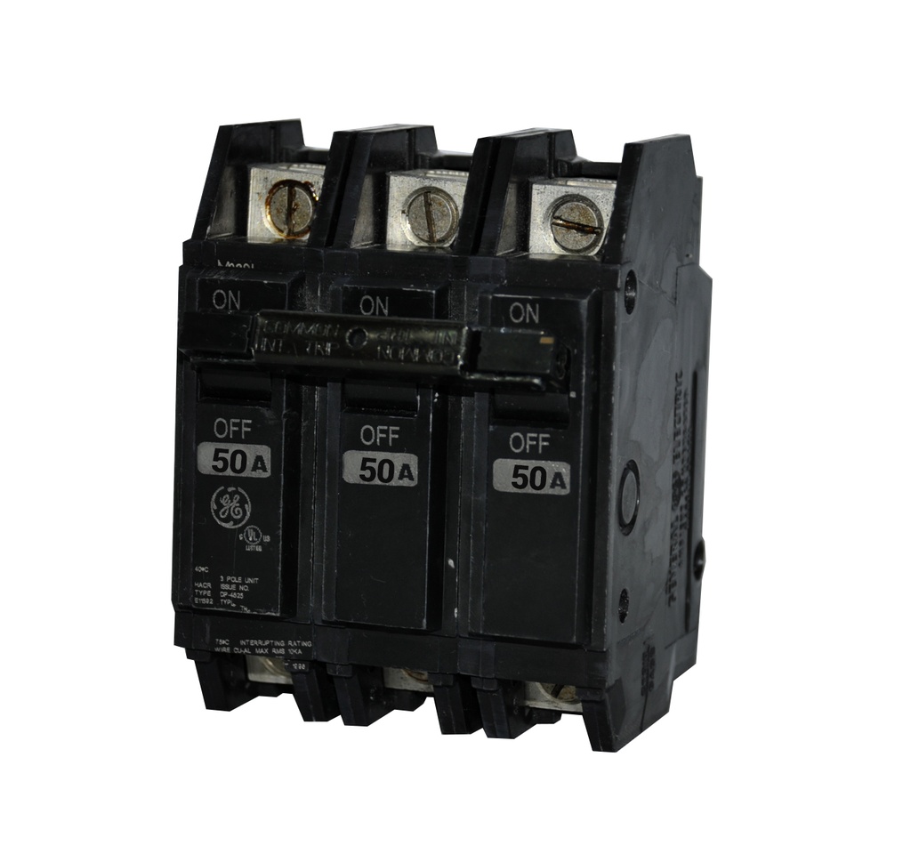 BREAKER SUPERFICIAL DE 3 X 50 AMP TIPO TQC3250WL MARCA GENERAL ELECTRIC