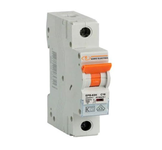 BREAKER TERMOMAGNETICO DE 1 X 50 AMP EN 240 / 415 V 50 / 60 HZ IP20 REF. 41122 MARCA SAMG ELECTRIC