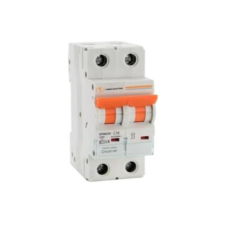 BREAKER TERMOMAGNETICO DE 2 X 25 AMP EN 415 V 50 / 60 HZ C25 IP20 REF. 41216 MARCA SAMG ELECTRIC