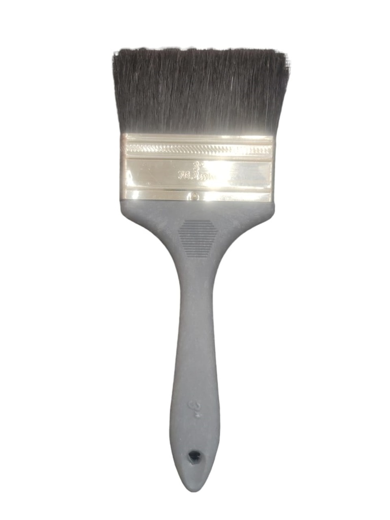 BROCHA DE 3" MOD. POPULAR MANGO GRIS REF. 125308 MARCA CERDEX