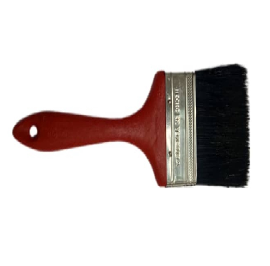 BROCHA DE 3" MOD. DOMESTICA MANGO ROJO REF. 127302 MARCA CERDEX