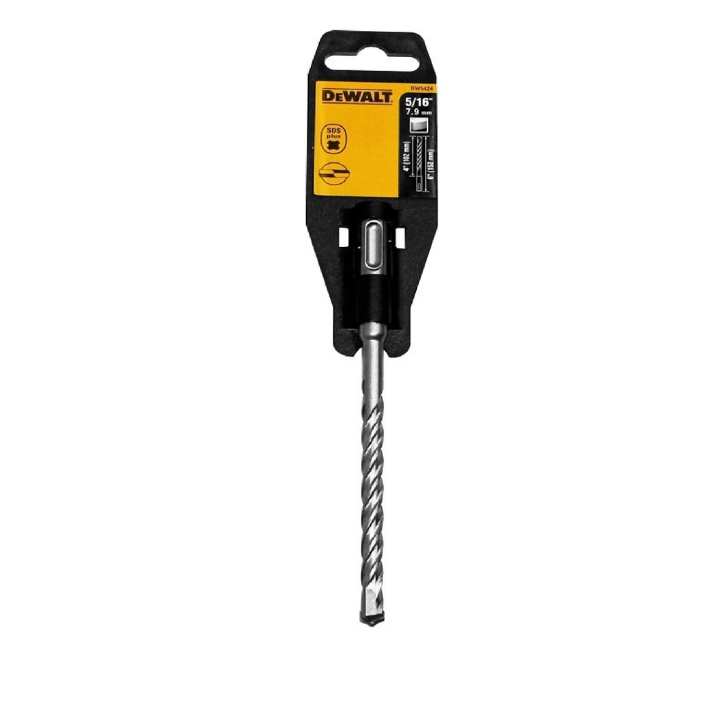 BROCAS SDS PLUS P/ CONCRETO DE 5/16" X 4"X 6" REF. DW-5424 MARCA DEWALT