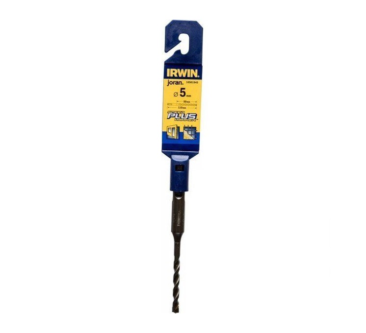BROCA / MECHA P/CONCRETO SDS PLUS 5MM X 160MM SPEED HAMMER COD. 303930 REF. 019800 IRWIN JORAN