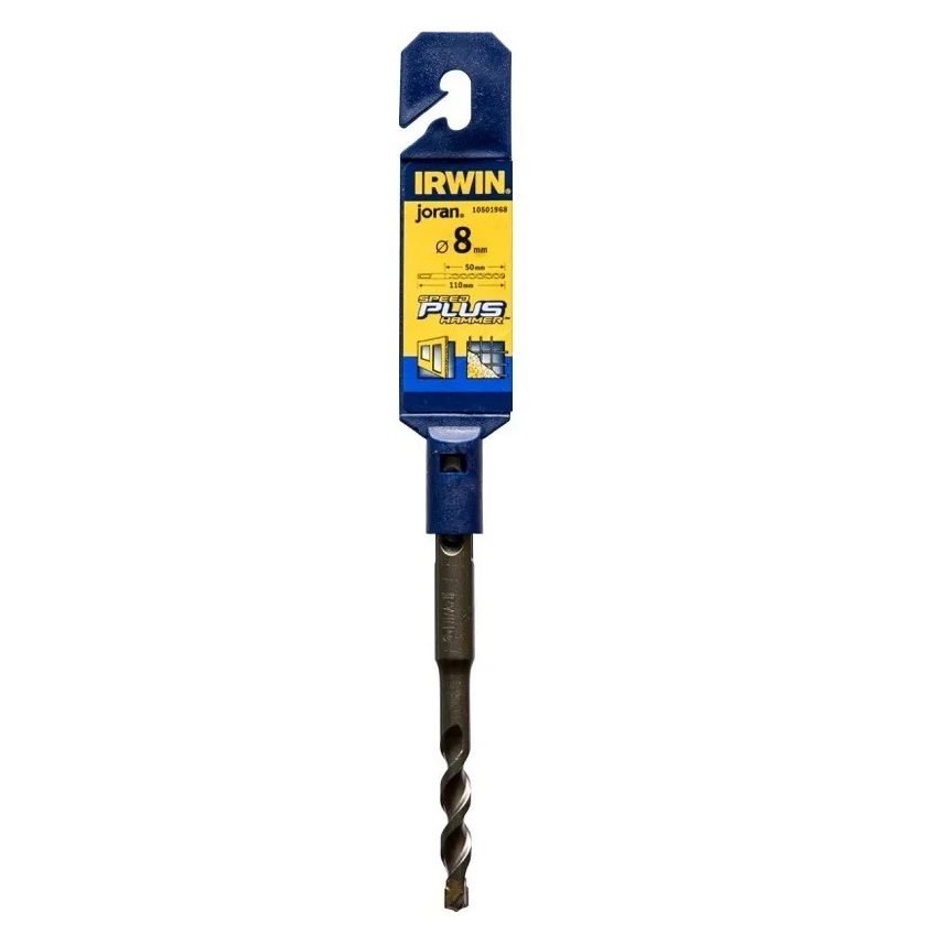 BROCA / MECHA P/CONCRETO SDS PLUS 8MM X 110MM SPEED HAMMER MOD. JORAN REF. 021971/ 303941 IRWIN