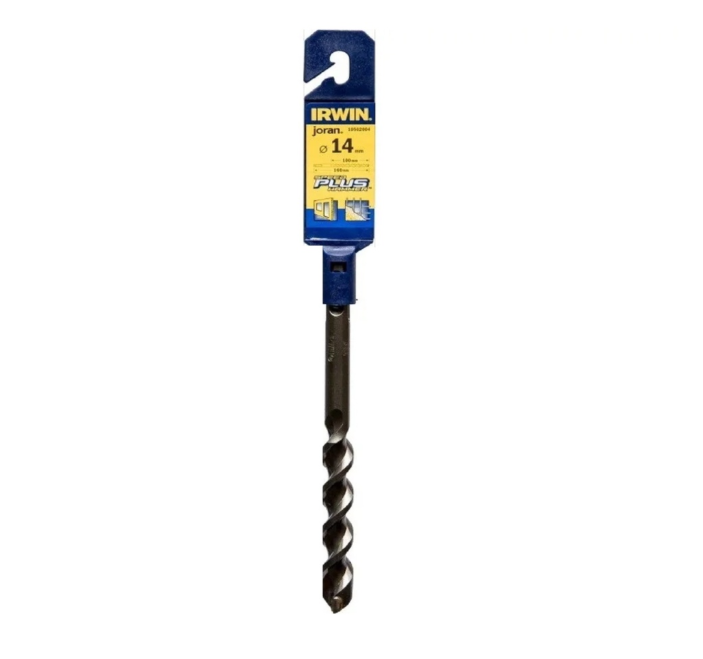 BROCA / MECHA P/CONCRETO SDS PLUS 14MM X 160MM SPEED HAMMER COD. 303963 REF. 026624 IRWIN JORAN