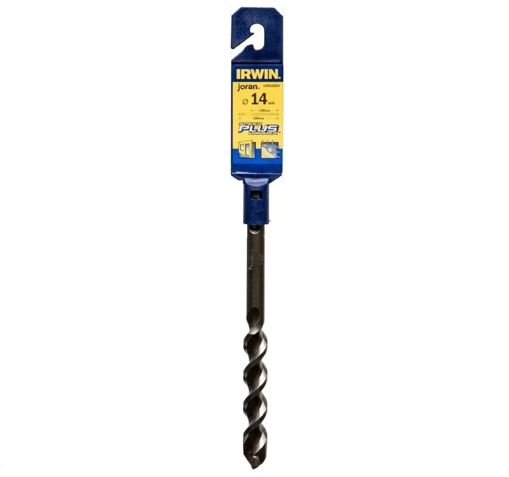 BROCA / MECHA P/CONCRETO SDS PLUS 14MM X 300MM SPEED HAMMER MOD. JORAN REF. 026983 / 303965 IRWIN