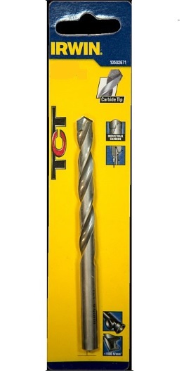 BROCA / MECHA PUNTA DE WIDIA TCT 10.00 mm x 87 mm REF. 10502689 COD- 044949 MARCA IRWIN