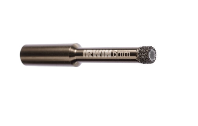 BROCA / MECHA DIAMANTADA PARA PORCELANA 1/4" ( 6 MM ) 1500 - 3000 RPM REF. IW-1553002 MARCA IRWIN