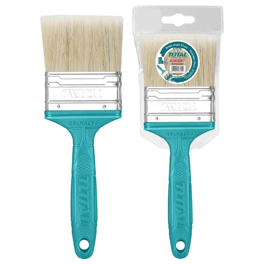 BROCHA PARA PINTAR 4" MANGO VERDE REF. THT846046 MARCA TOTAL TOOLS