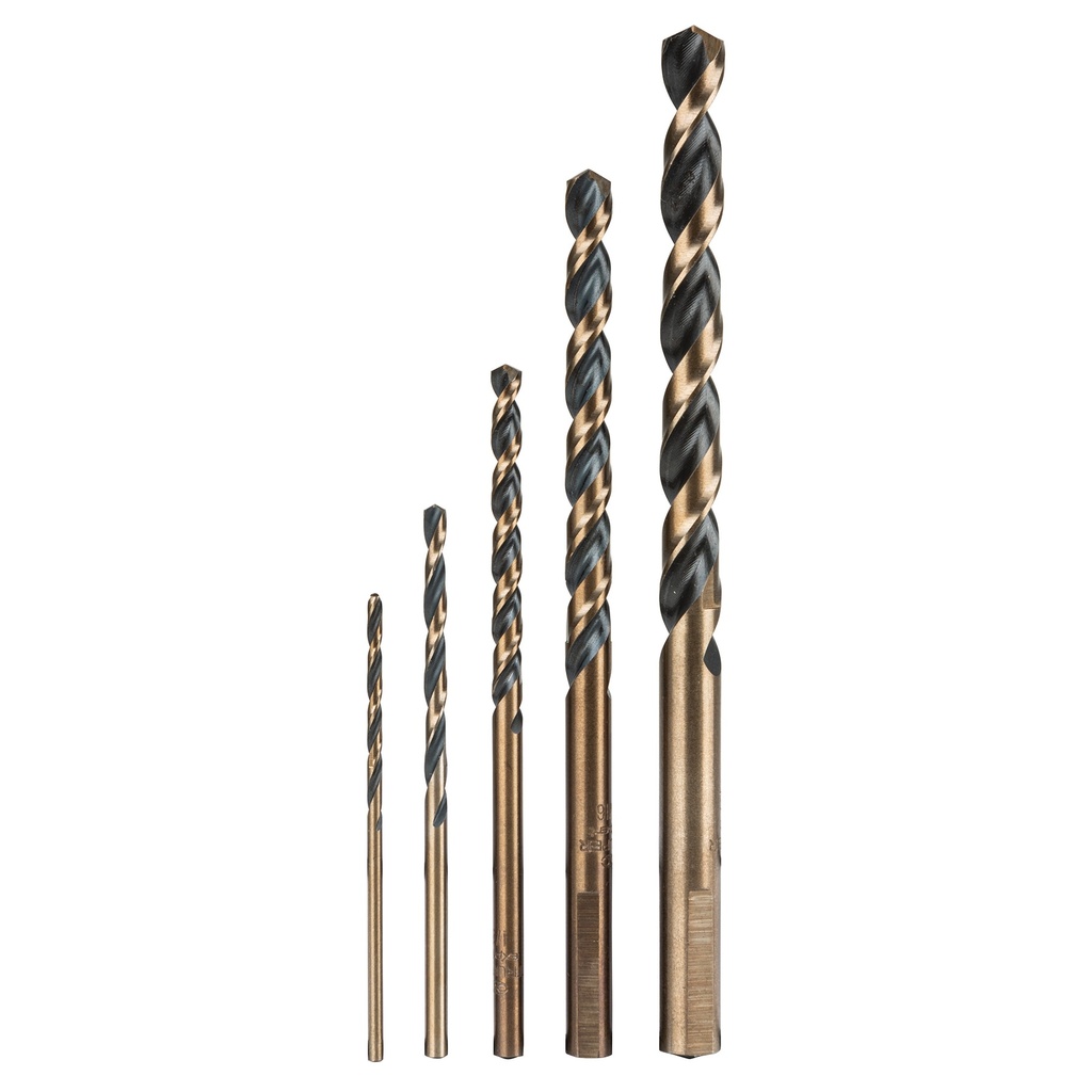 JUEGO DE BROCAS A/VELOCIDAD P/METAL JGO. 5 PZAS. MOD-JBAV-5 REF.11394 MARCA TRUPER