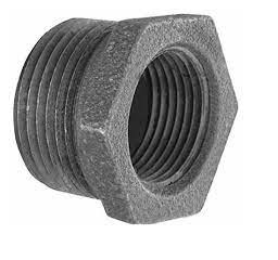 BUSHING HIERRO NEGRO 1" X 1/2" ROSCADO ( UNIDAD ) MARCA FERREINOX