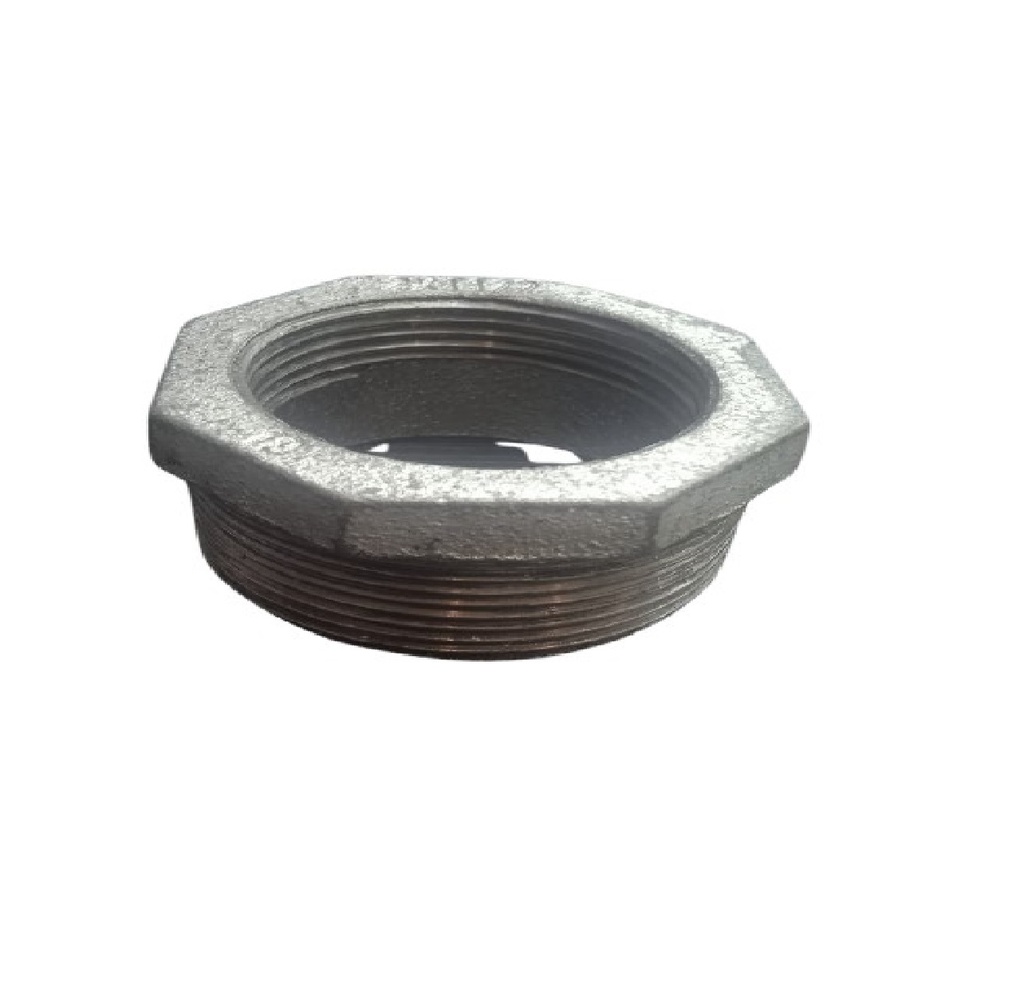 BUSHING GALVANIZADO 2" X 1 1/2" ROSCADO ( UNIDAD ) REF. GALC-35 MARCA GDESEO