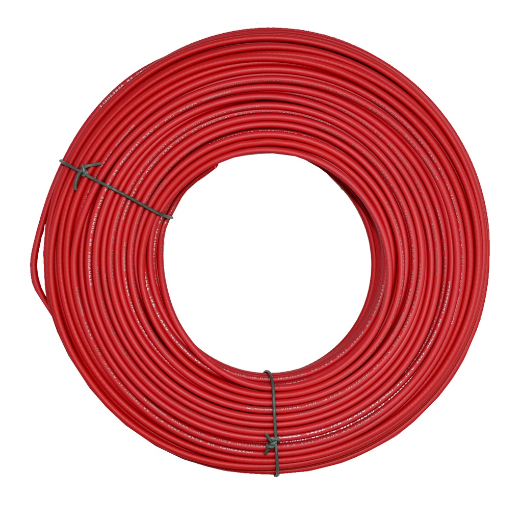CABLE BW NRO. 10 70°C 750 V / COLOR ROJO ROLLO DE 100 MTS MARCA CABLECO