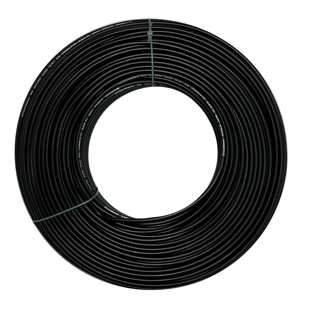 CABLE BW NRO. 12 70°C 750 V / COLOR NEGRO ROLLO DE 100 MTS MARCA CABLECO