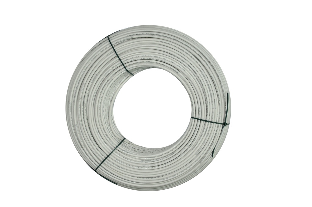 CABLE THHW NRO. 12 AWG 90°C 600V / COLOR BLANCO ROLLO 100 MTS MARCA CABLESCA