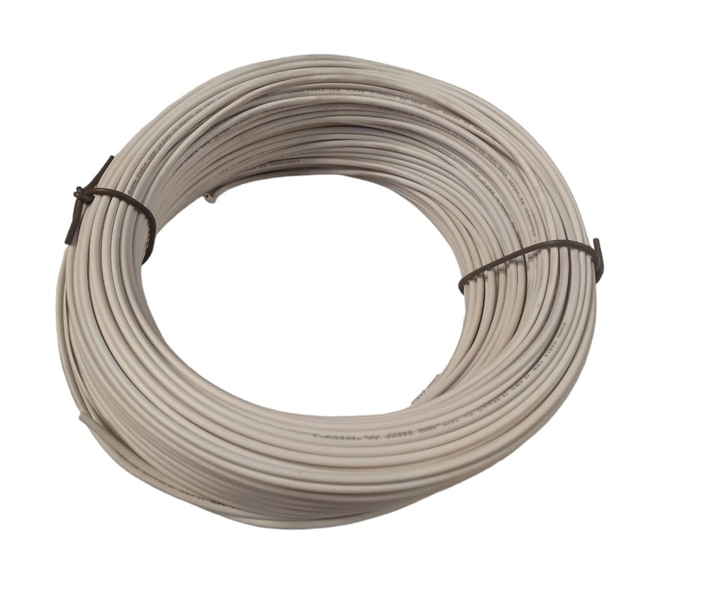 CABLE THHW NRO. 14 AWG 90°C 600V / COLOR BLANCO ROLLO 100 MTS MARCA CABLESCA