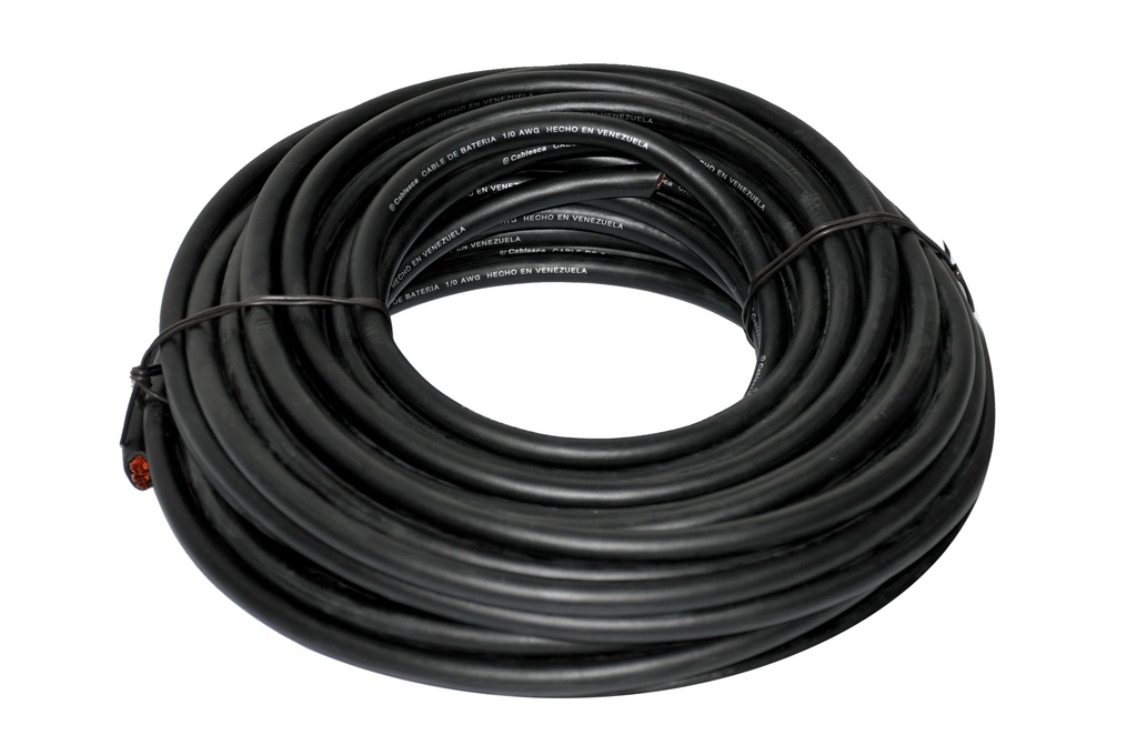CABLE FLEXIBLE PARA BATERIA NRO. 2 AWG POR METRO NEGRO MARCA CABLESCA