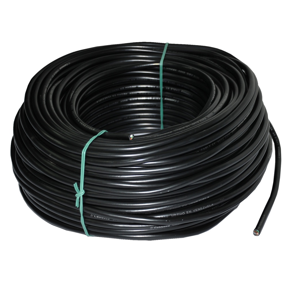 CABLE ST NRO. 3 X 16 AWG 75 / 105°C 600V / COLOR NEGRO POR METRO MARCA CABLESCA