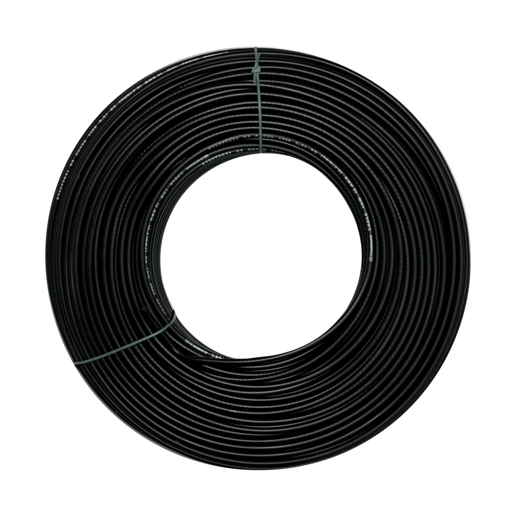 CABLE THHW NRO. 4 AWG 90°C 600V / COLOR NEGRO ROLLO 100 MTS MARCA CABLESCA