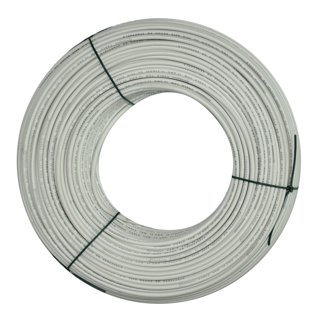CABLE THHW NRO. 6 AWG 75°C 600V / COLOR BLANCO POR METRO MARCA CABLESCA