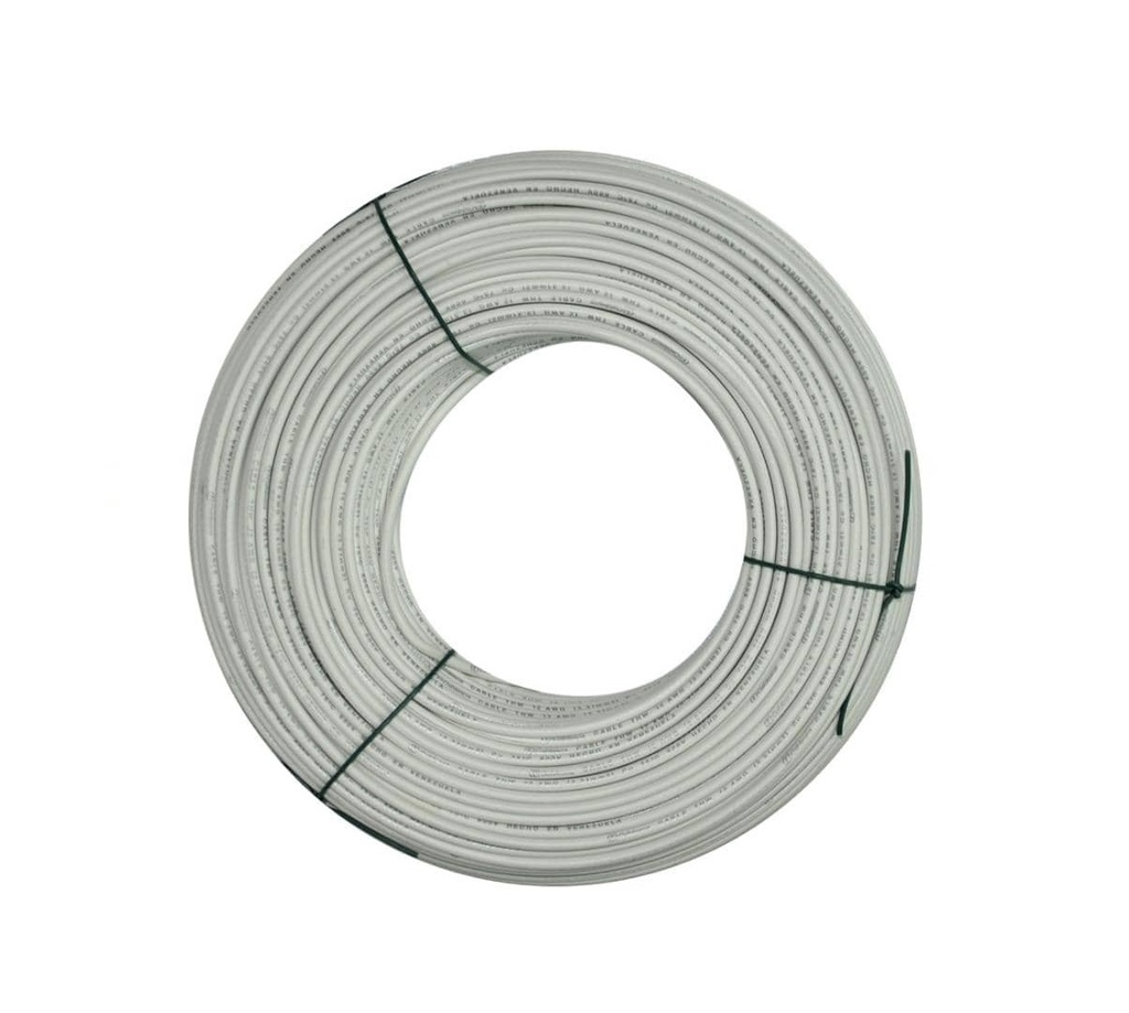 CABLE THHW NRO. 8 AWG 75°C 600V / COLOR BLANCO POR METRO MARCA CABLESCA