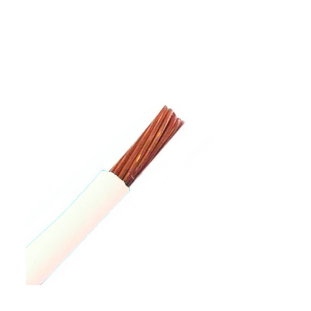 CABLE THHN-THWN NRO. 4 X 2 AWG 75°C - 600 V / COLOR BLANCO ROLLO DE 100 MTS MARCA ELECSA