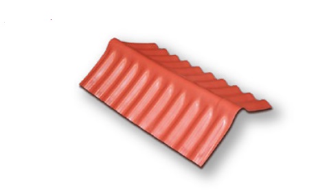 CABALLETE / CUMBRERA 45 CM X 45 CM X 0.76 MTS LINEAL COLOR ROJO TECHOLIT REF. 1315762 MARCA ETERNIT