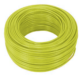 CABLE AUTOMOTRIZ 16 AWG / 105 °C 600V UL-62 UL-83 COLOR AMARILLO ROLLO DE 100 MTS MARCA ICONEL
