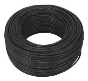 CABLE AUTOMOTRIZ 16 AWG / 105 °C 600V UL-62 UL-83 COLOR NEGRO ROLLO DE 100 MTS MARCA ICONEL
