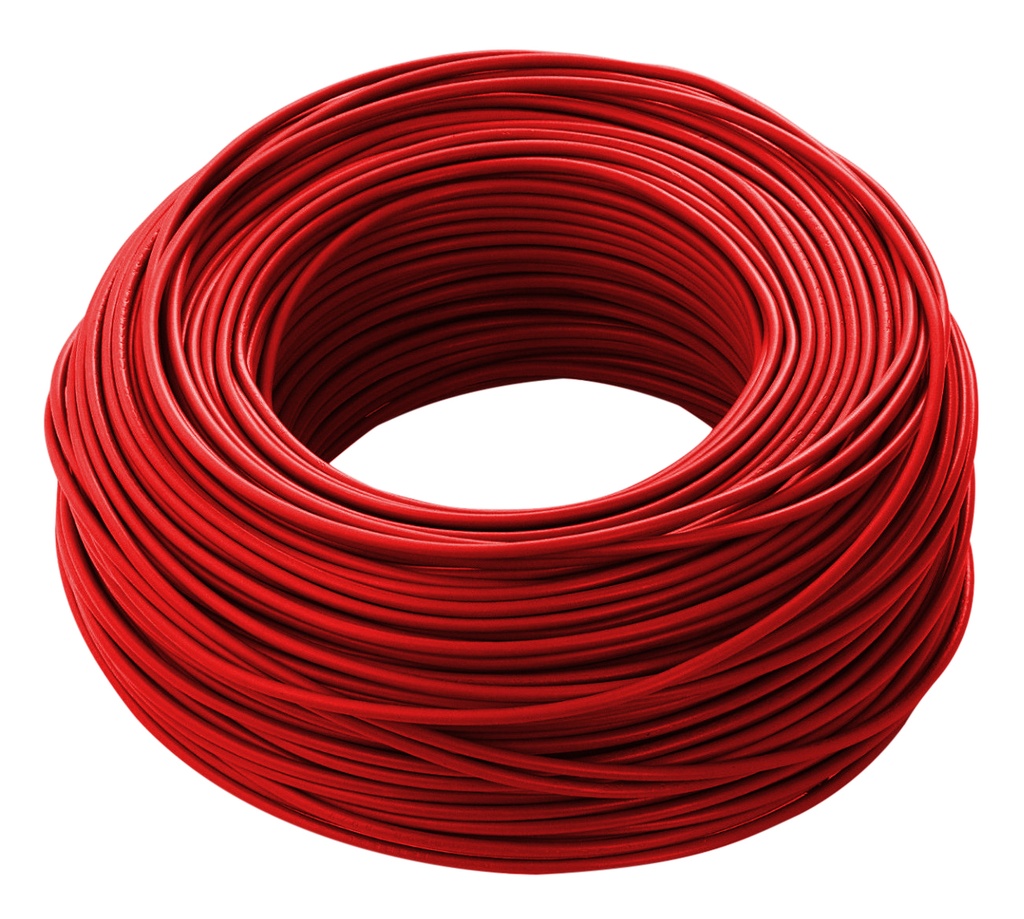 CABLE THHN / THHW NRO. 12 AWG 75°C - 90°C / COLOR ROJO ROLLO 100 MTS MARCA SIGMA