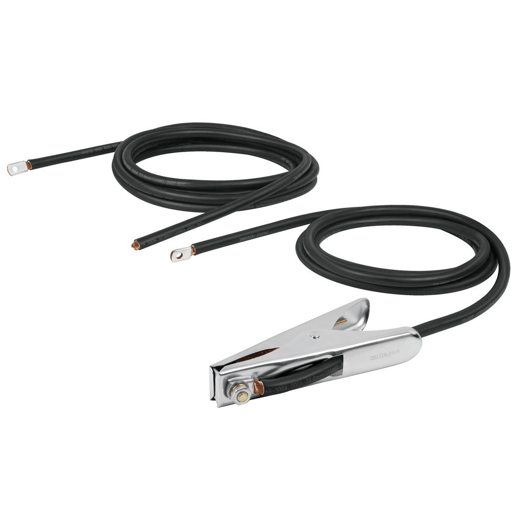 CABLE PARA MAQUINA DE SOLDAR CON PINZA TIERRA 300AMP 200V 60° SOT-300/250X, REF. 14368 MARCA TRUPER