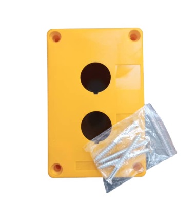 CAJA BOTONERA 2 HUECOS MOD. HJ9-2/Y REF. CON14300 MARCA ANDELI