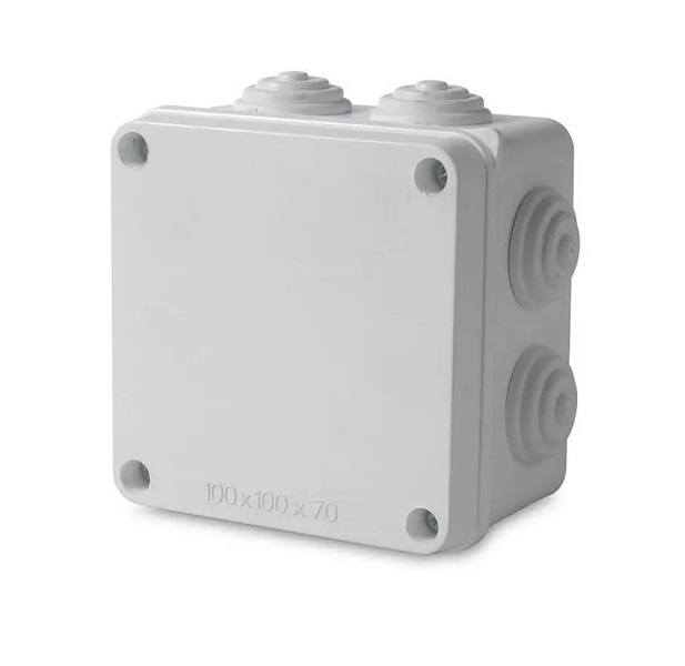 CAJA DE DISTRIBUCION PLASTICA 100 X 100 X 70 MM REF. CON18306 MARCA ANDELI