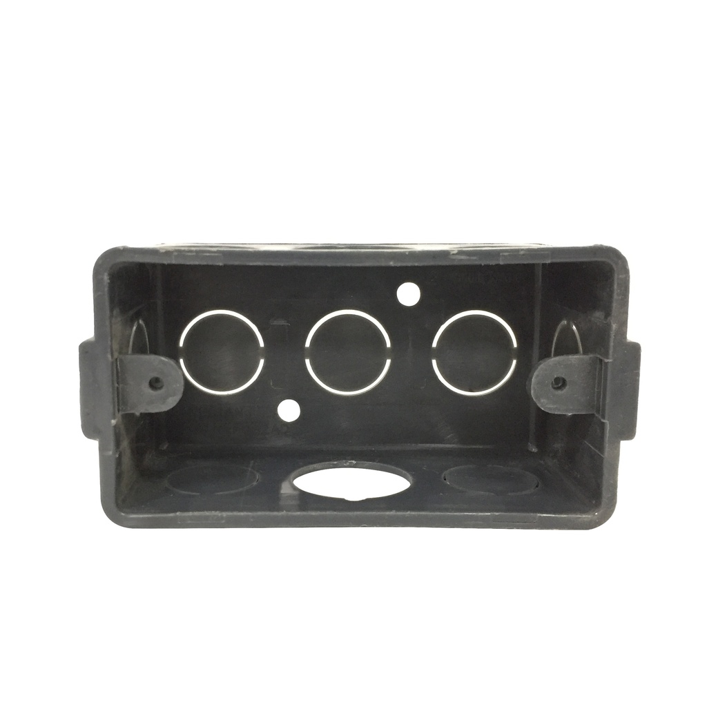 CAJETIN PLASTICO P/EMP RECTANGULAR 4" X 2" PREPONCHADO 1/2" Y 3/4" REF. CTV-G-07 MARCA CONECTANDO