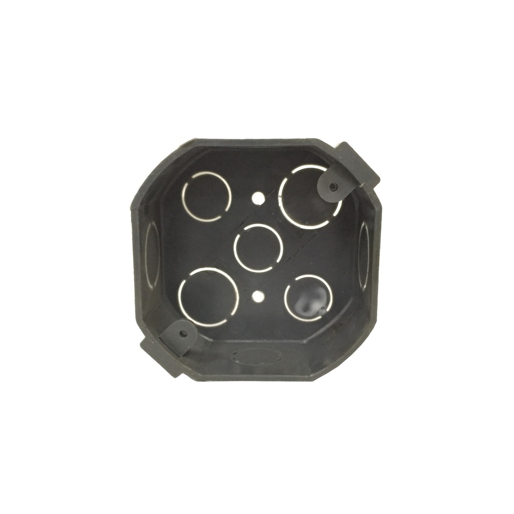 CAJETIN DE EMPOTRAR OCTOGONAL PVC 3" PREPONCHADO 1/2" Y 3/4" REF. CTV-G-08 MARCA CONECTANDO