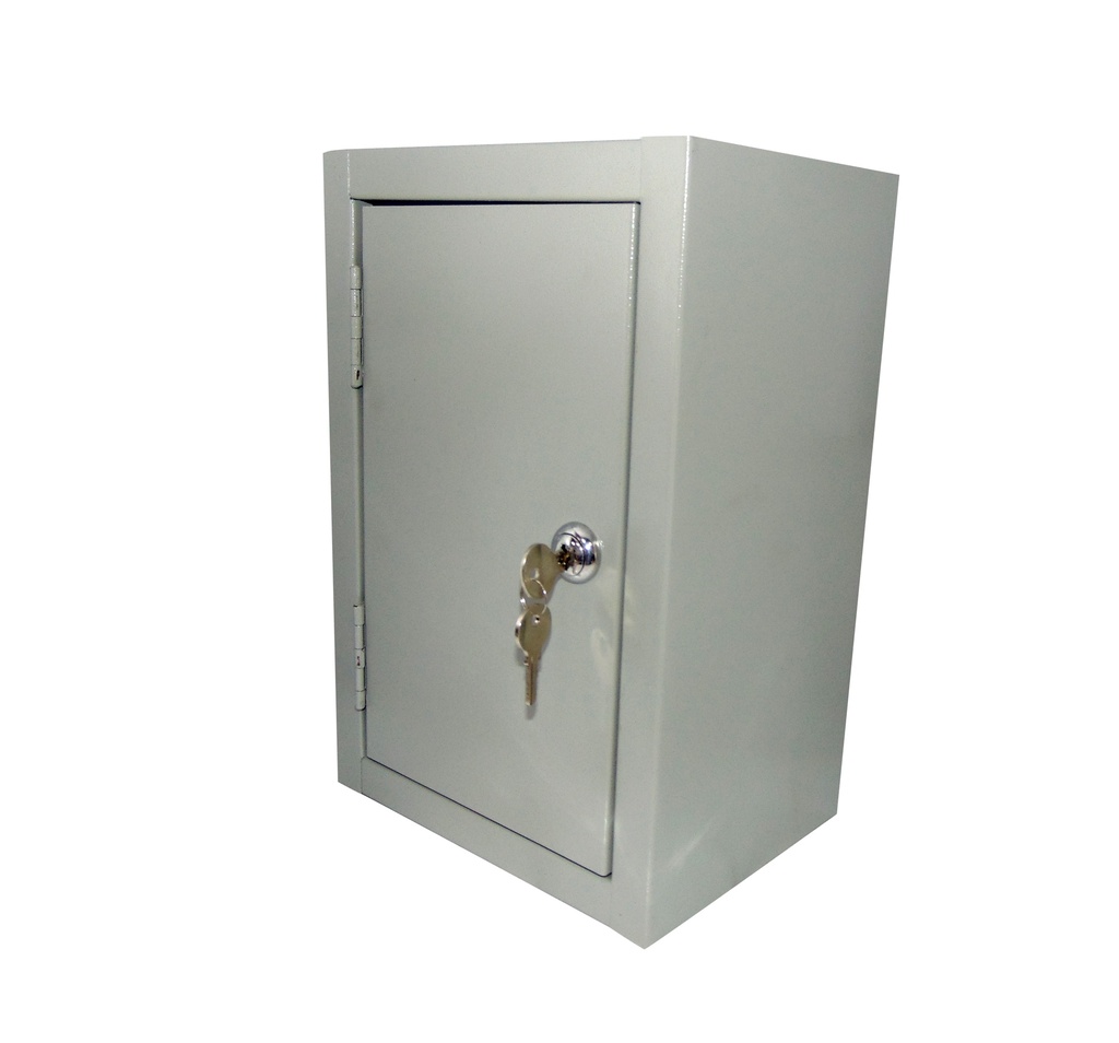 CAJA DE CONTROL ELECTRICO CON PUERTA Y CERRADURA DE 30 X 20 X 15 CM LAMINA DE 70 MM MARCA DISMEVEN