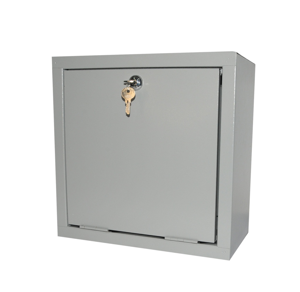 CAJA DE CONTROL ELECTRICO CON PUERTA Y CERRADURA DE 30 X 30 X 15 CM LAMINA DE 70 MM MARCA DISMEVEN
