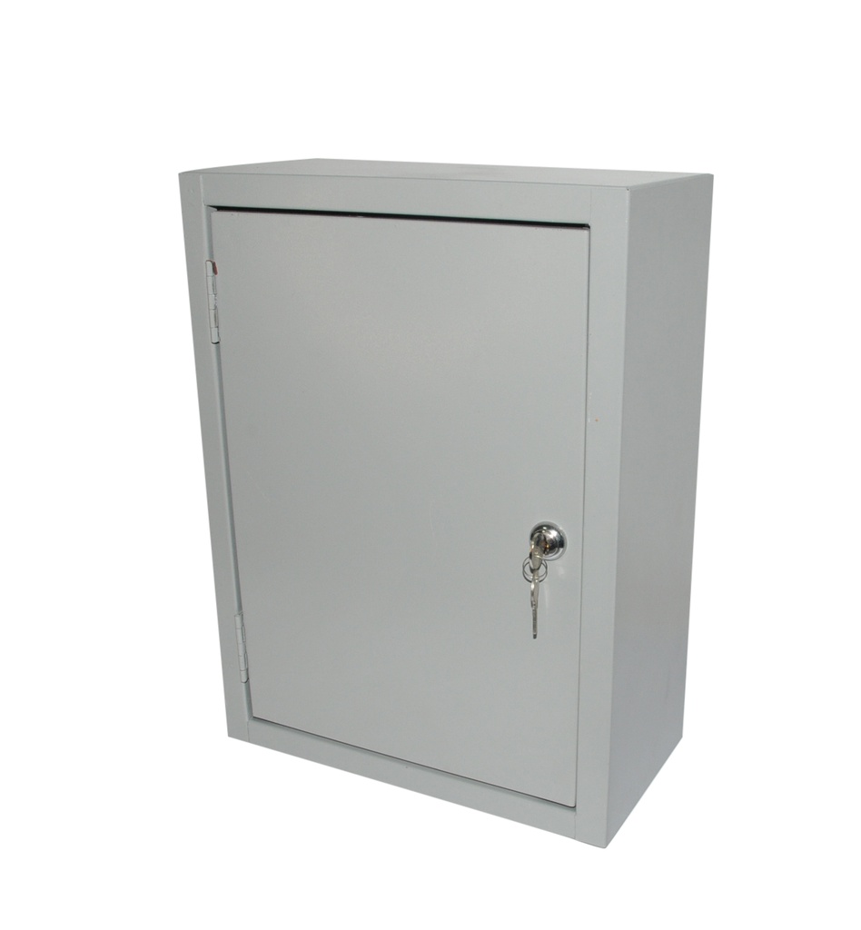 CAJA DE CONTROL ELECTRICO CON PUERTA Y CERRADURA DE 40 X 30 X 20 CM LAMINA DE 70 MM MARCA DISMEVEN