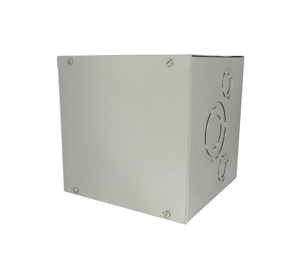 CAJA DE DERIVACION ELECTRICA CON TAPA Y PREPONCHADA DE 6" X 6" X 4" CAL 70 MM MARCA DISMEVEN
