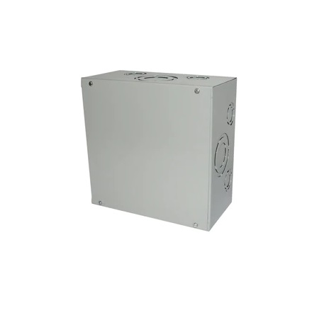 CAJA DE DERIVACION ELECTRICA CON TAPA Y PREPONCHADA DE 12" X 12" X 4" CAL 70 MM MARCA DISMEVEN