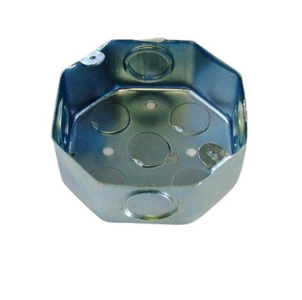CAJETIN DE EMPOTRAR OCTOGONAL EMT 4" X 1/2" X 3/4" MARCA GENERICO