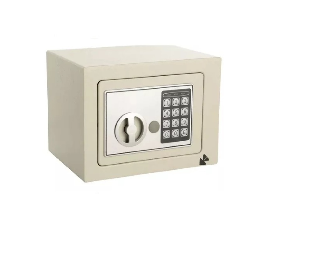 CAJA FUERTE 35 CM X 25 CM X 25 CM ELECTRONICA BLANCO REF. CF-1000 MARCA HUNTER