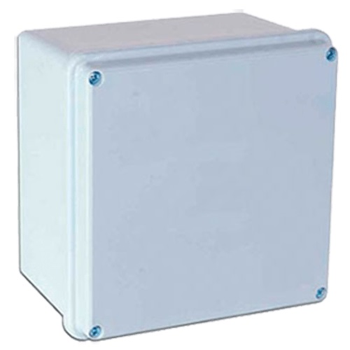 CAJA DE PASO PLASTICA CUADRADA DE 10 CM X 10 CM ( 4" X 4" ) SUPERFICIAL REF.12030005 MARCA INDUMA