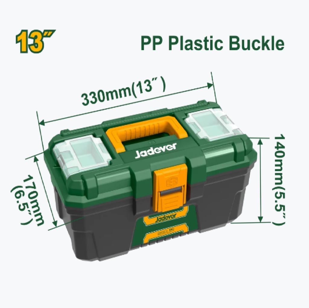 CAJA DE HERRAMIENTA 13" PLASTICA REF. JDTB1313 / 212924 MARCA JADEVER