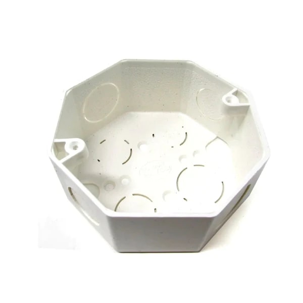 CAJETIN PLASTICO TIPO CONDUIT OCTOGONAL REF. 927705 MARCA PAVCO
