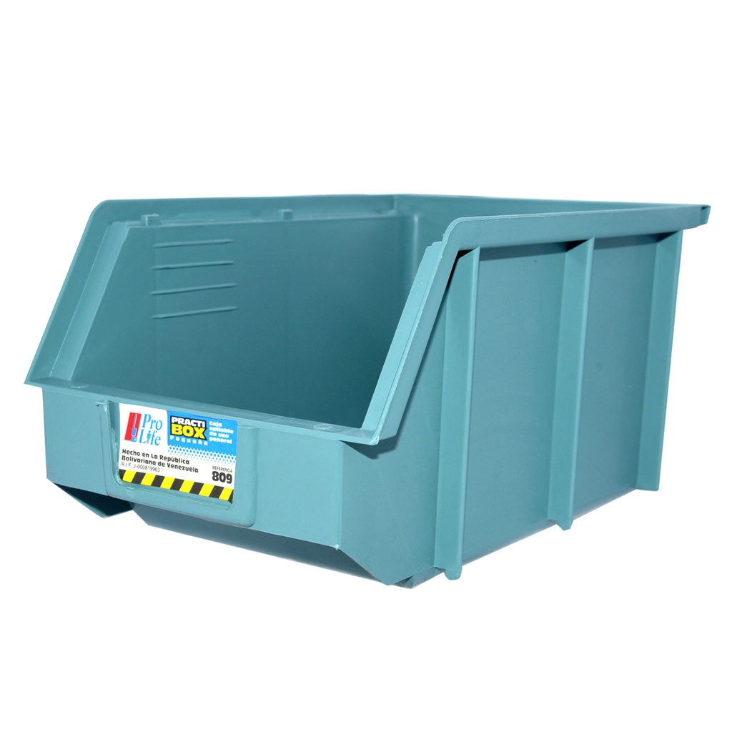 CAJA APILABLE PEQUEÑA PRACTIC BOX ( 21 CM X 14 CM X 11 CM ) GRIS REF. 809-7 / 008093 MARCA PRO-LIFE