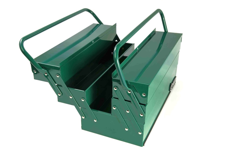 CAJA DE HERRAMIENTA METALICA CON 5 CAJONES/BANDEJA 17" ( 43 x 20 x 20 CM) REF.95104A MARCA SATA