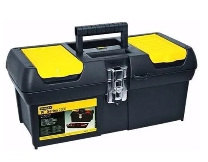 CAJA DE HERRAMIENTA PLASTICA SERIE 2000 C/BANDEJA Y ORGANIZADOR 16" REF. 016013R MARCA STANLEY